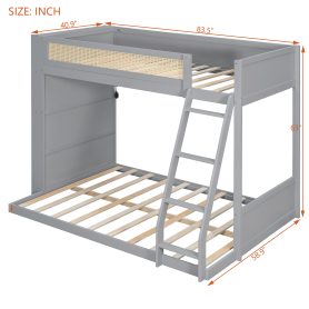 Twin over Full Bunk Bed with Shelf and LED 25 Twin over Full Bunk Bed with Shelf and LED