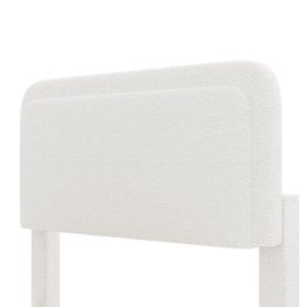 Boucle Full Bed Frame with Adjustable Height Headboard 34 Boucle Full Bed Frame with Adjustable Height Headboard