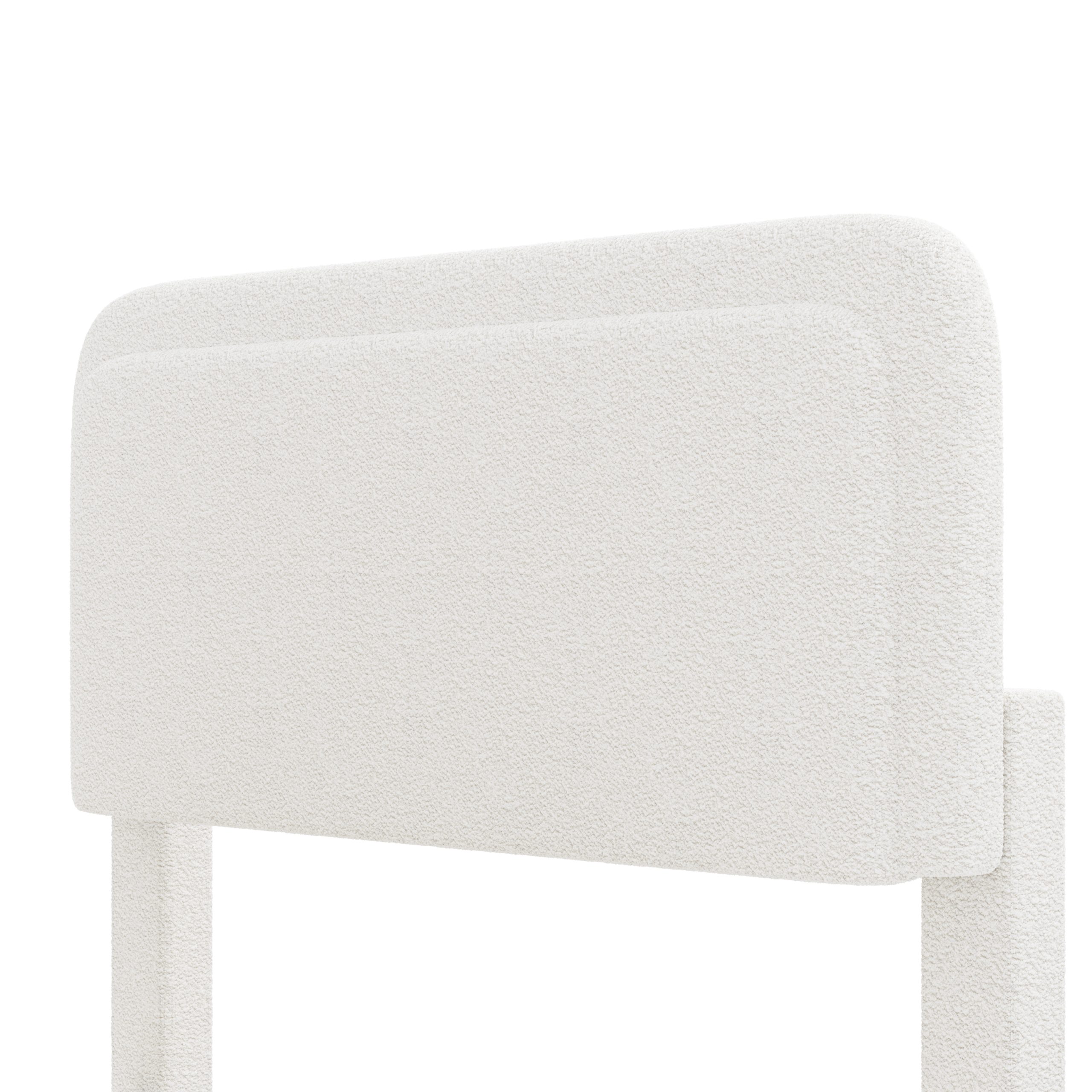 Boucle Full Bed Frame with Adjustable Height Headboard 14 Boucle Full Bed Frame with Adjustable Height Headboard