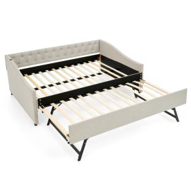 Full Size Daybed with USB Charging & Pull-out Extendable Bed