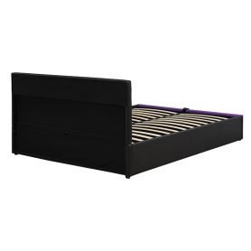 Modern Queen Size Hydraulic Storage Gaming Bed Frame