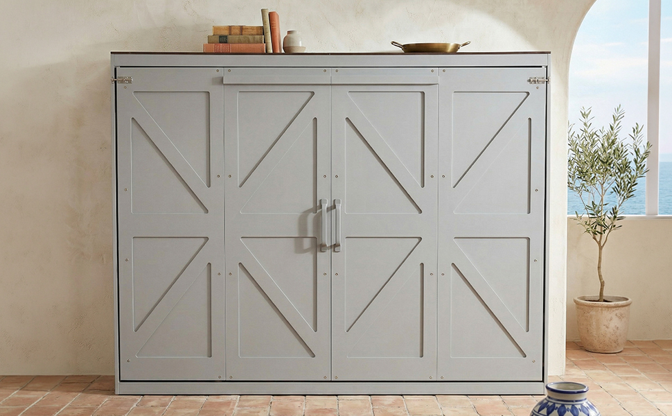 Queen Size Murphy Bed Wall Bed & USB 4 Queen Size Murphy Bed Wall Bed & USB