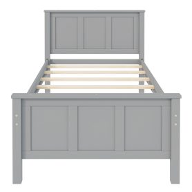 Twin Size Platform Bed with Trundle and Drawers