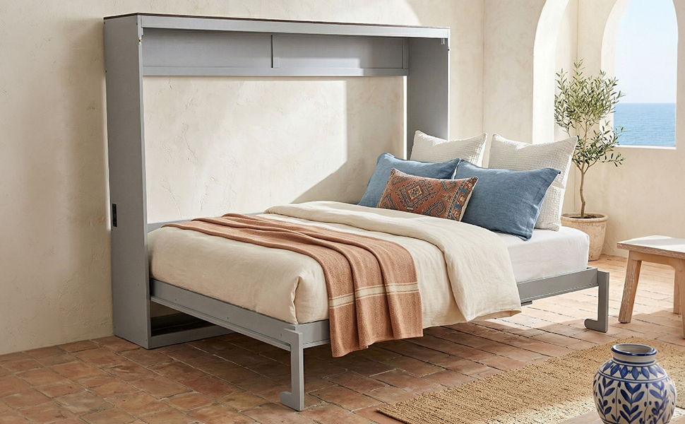 Queen Size Murphy Bed Wall Bed & USB 5 Queen Size Murphy Bed Wall Bed & USB