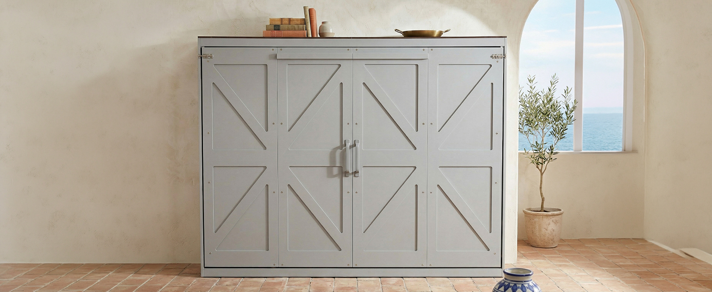 Queen Size Murphy Bed Wall Bed & USB 7 Queen Size Murphy Bed Wall Bed & USB