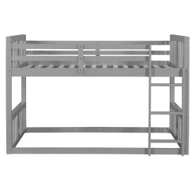 Twin Over Twin Bunk Bed with Ladder