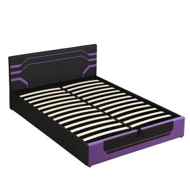 Modern Queen Size Hydraulic Storage Gaming Bed Frame