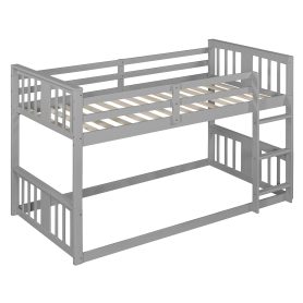 Twin Over Twin Bunk Bed with Ladder