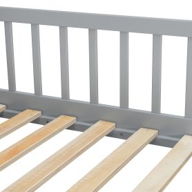 Full Over Full House Bunk Bed with Storage Staircase & Shelves