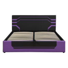 Modern Queen Size Hydraulic Storage Gaming Bed Frame