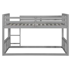 Twin Over Twin Bunk Bed with Ladder