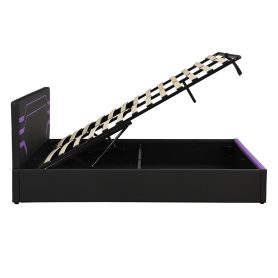 Modern Queen Size Hydraulic Storage Gaming Bed Frame