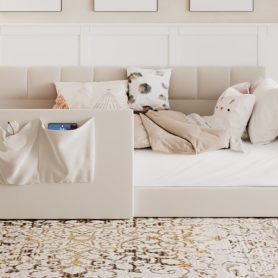 Full Size Daybed with High Side Panels and Side Entrance
