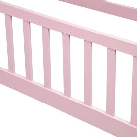 Twin Size Floor Fence Bed with Central Entrance