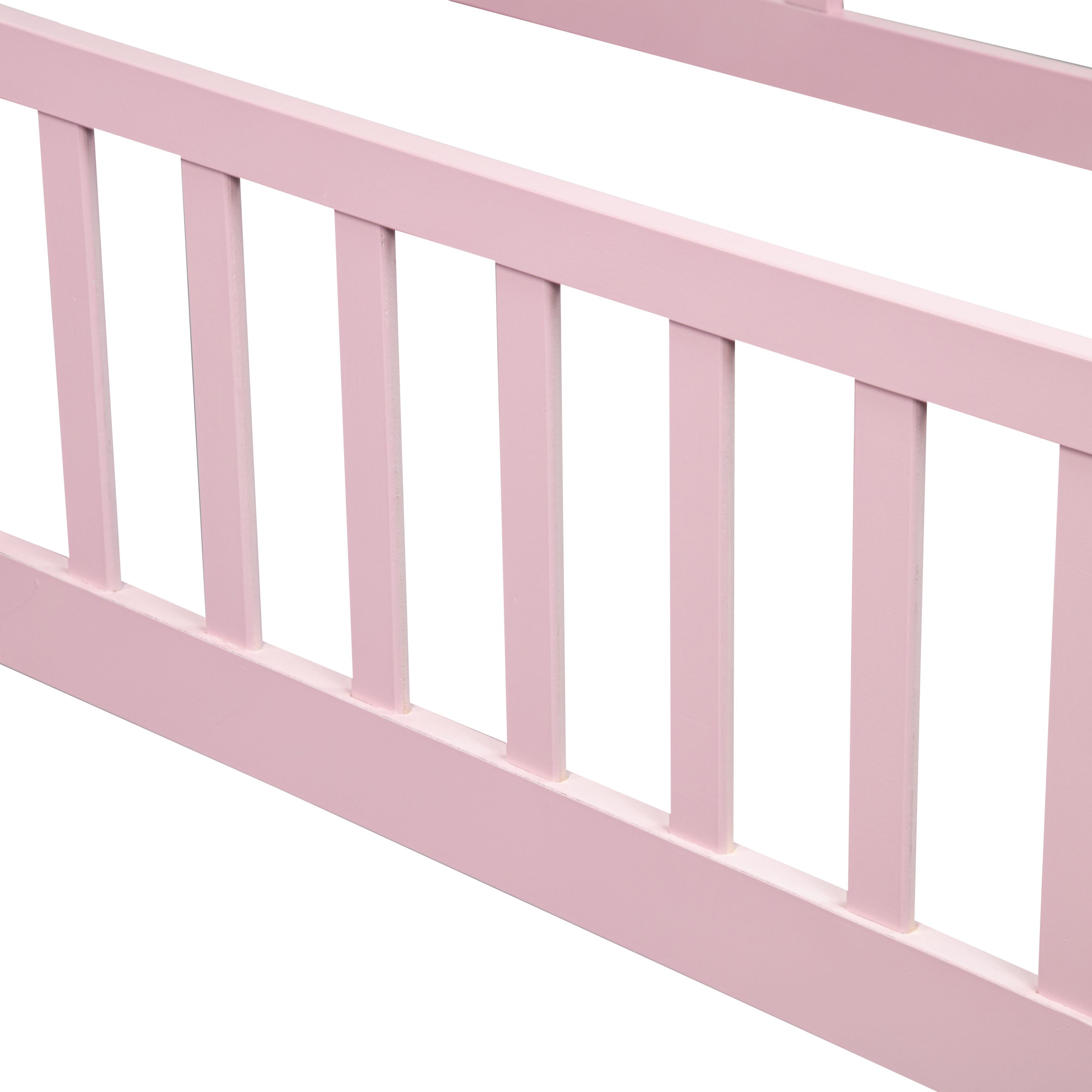 Twin Size Floor Fence Bed with Central Entrance 3 Twin Size Floor Fence Bed with Central Entrance