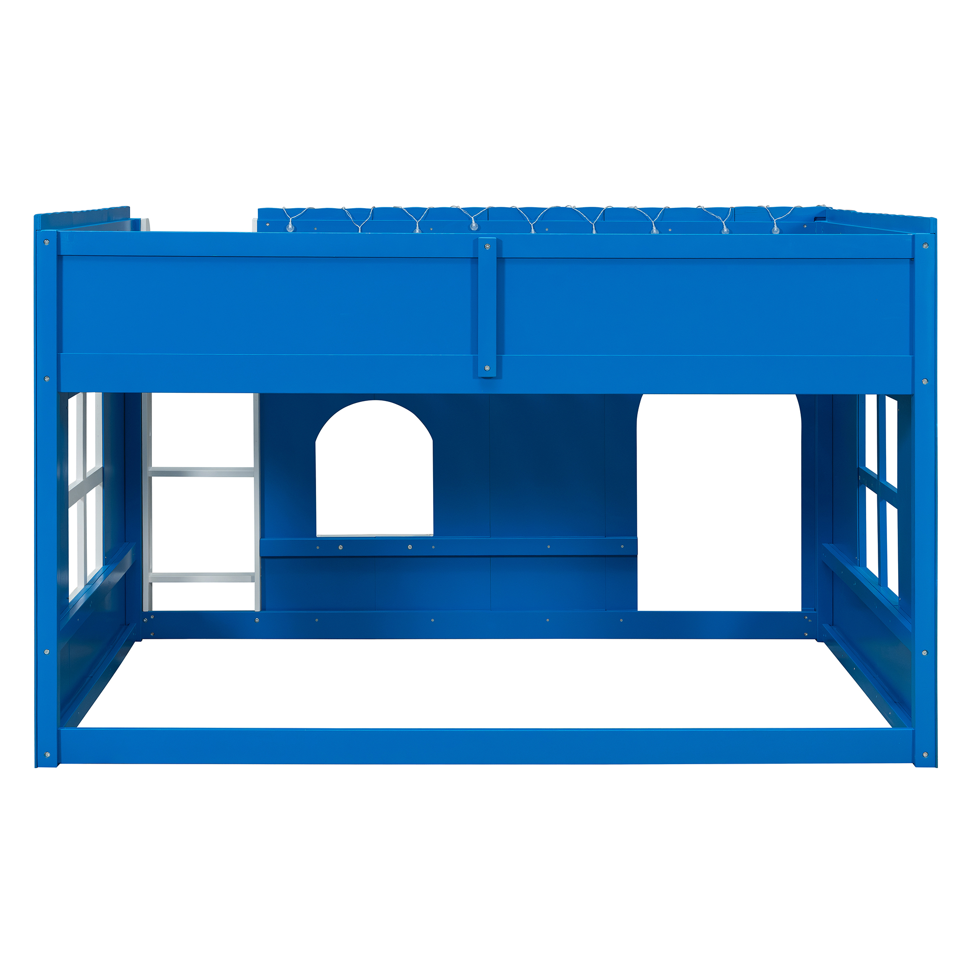 Full Size Kids Loft Bed With Warm LED Light String 10 Full Size Kids Loft Bed With Warm LED Light String
