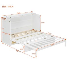 Queen Murphy Bed with Large Drawers