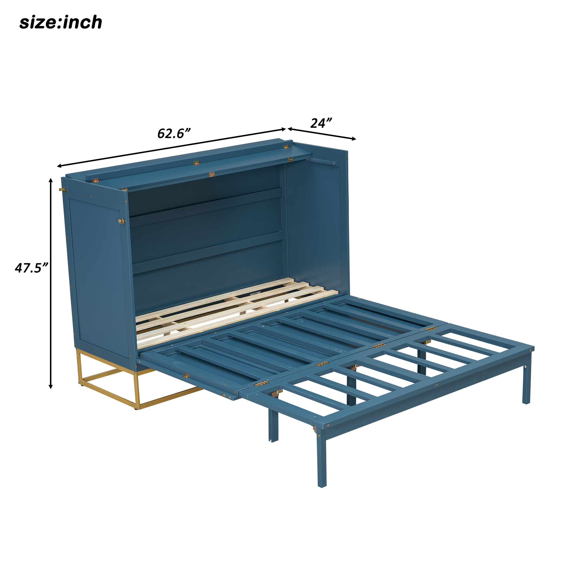 Queen Size Murphy Bed With Iron Legs, Modern Design 10 Queen Size Murphy Bed With Iron Legs, Modern Design