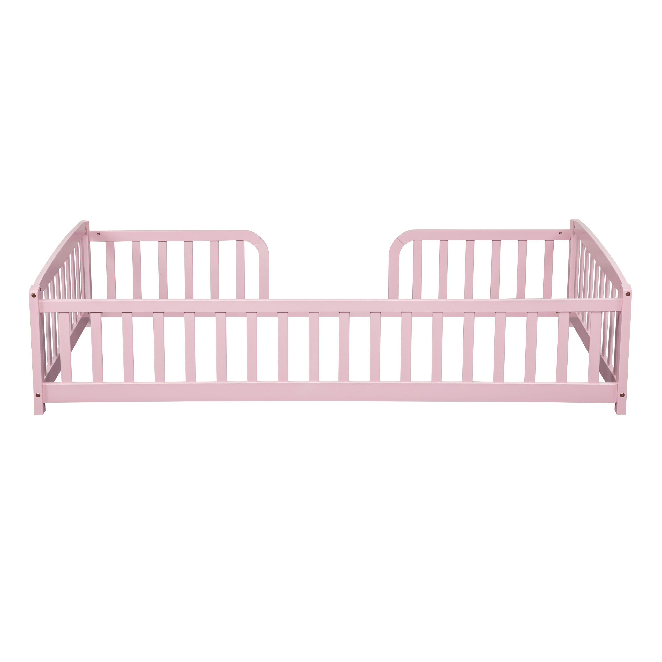 Twin Size Floor Fence Bed with Central Entrance 16 Twin Size Floor Fence Bed with Central Entrance
