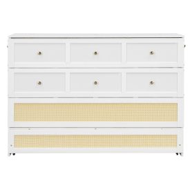 Queen Murphy Bed with Large Drawers