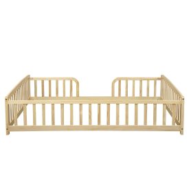 Full Size Floor Fence Bed with Central Entrance