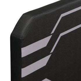 Queen Size Upholstered Gaming Bed with Side-Lift Hydraulic Storage System
