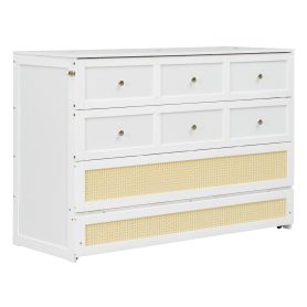 Queen Murphy Bed with Large Drawers