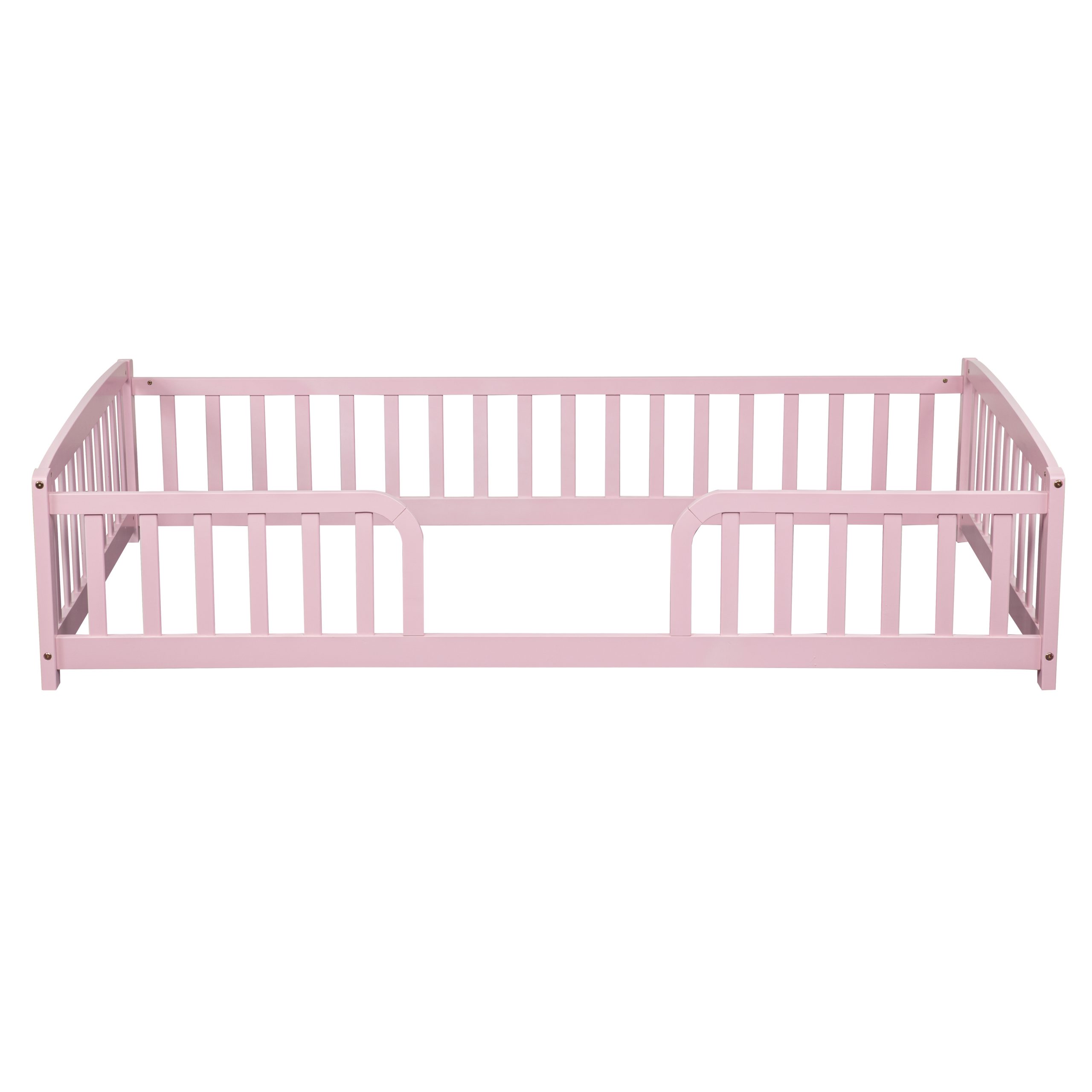 Twin Size Floor Fence Bed with Central Entrance 14 Twin Size Floor Fence Bed with Central Entrance