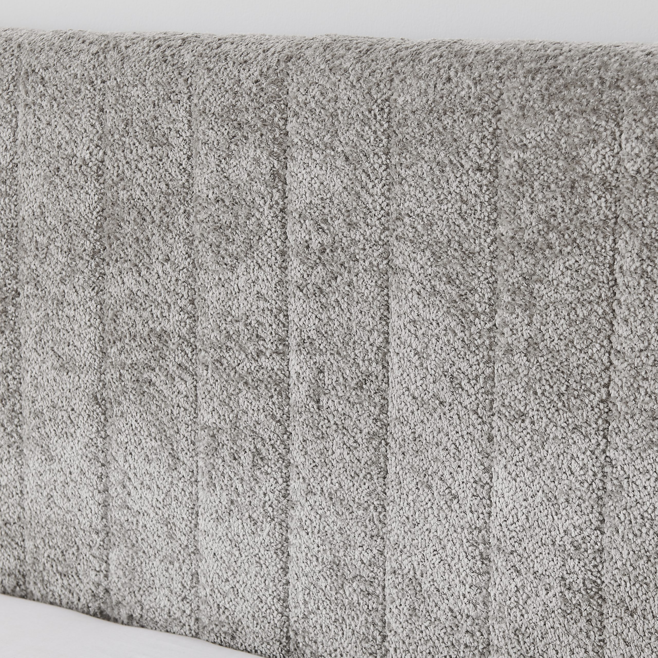 Full Size Upholstered Bed with Vertical Channel Tufted Headboard & Nailhead Trim