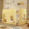 Twin Size Kids Loft Bed With Warm Led Light String 1 Twin Size Kids Loft Bed With Warm Led Light String