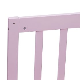 Twin Size Floor Bed with Fence without Door