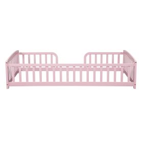 Twin Size Floor Fence Bed with Central Entrance 46 Twin Size Floor Fence Bed with Central Entrance