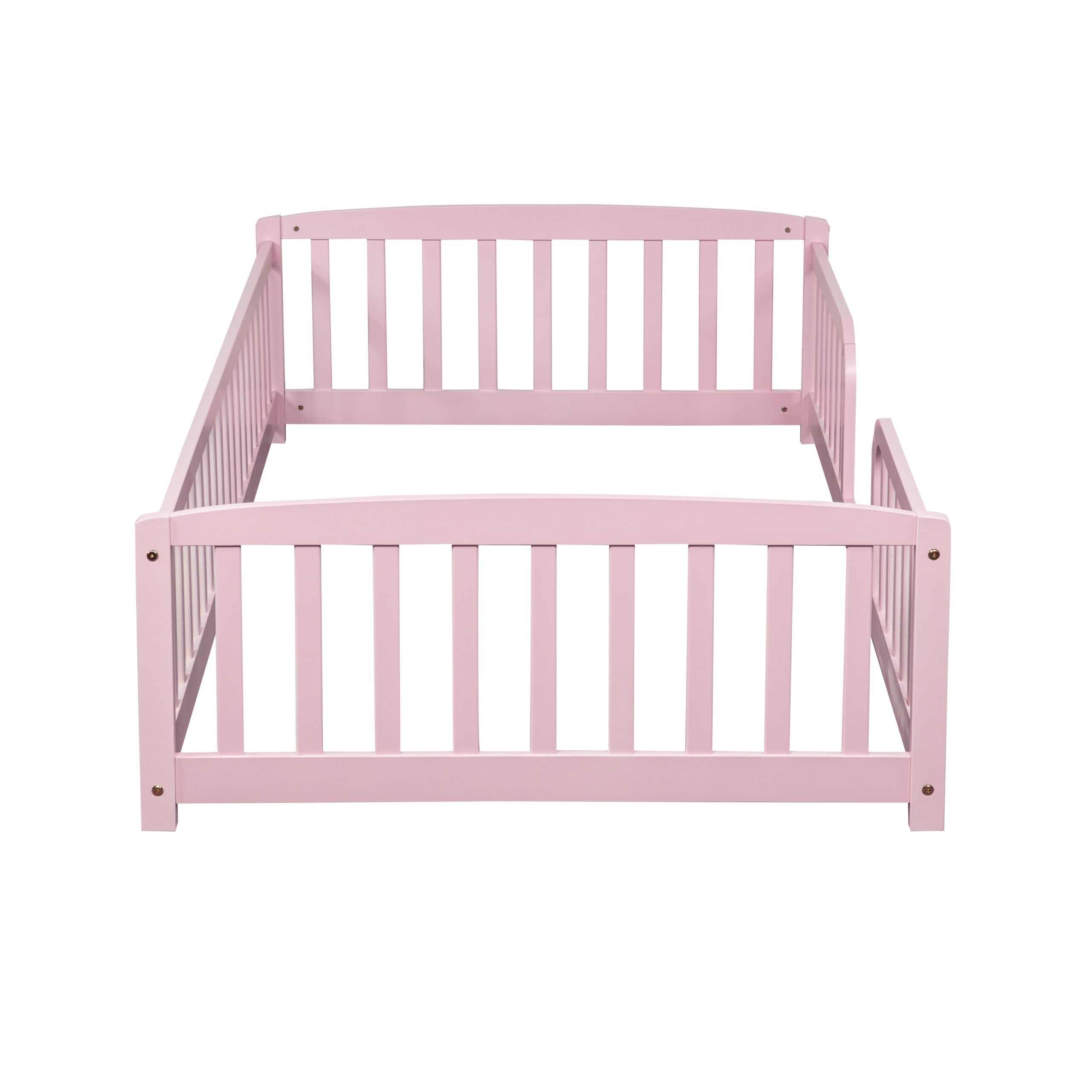 Twin Size Floor Fence Bed with Central Entrance 13 Twin Size Floor Fence Bed with Central Entrance