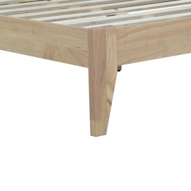 Full Size Solid Wood Bed with Rattan Headboard 34 Full Size Solid Wood Bed with Rattan Headboard