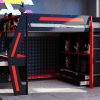 Full Size Gaming Loft Bed with Integrated Desk, Smart RGB LED Lights and USB Ports 1 Full Size Gaming Loft Bed with Integrated Desk, Smart RGB LED Lights and USB Ports
