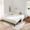 Twin Size Curved Round Edge Padded Backrest Daybed