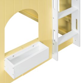 Twin Size Kids Loft Bed With Warm Led Light String 25 Twin Size Kids Loft Bed With Warm Led Light String