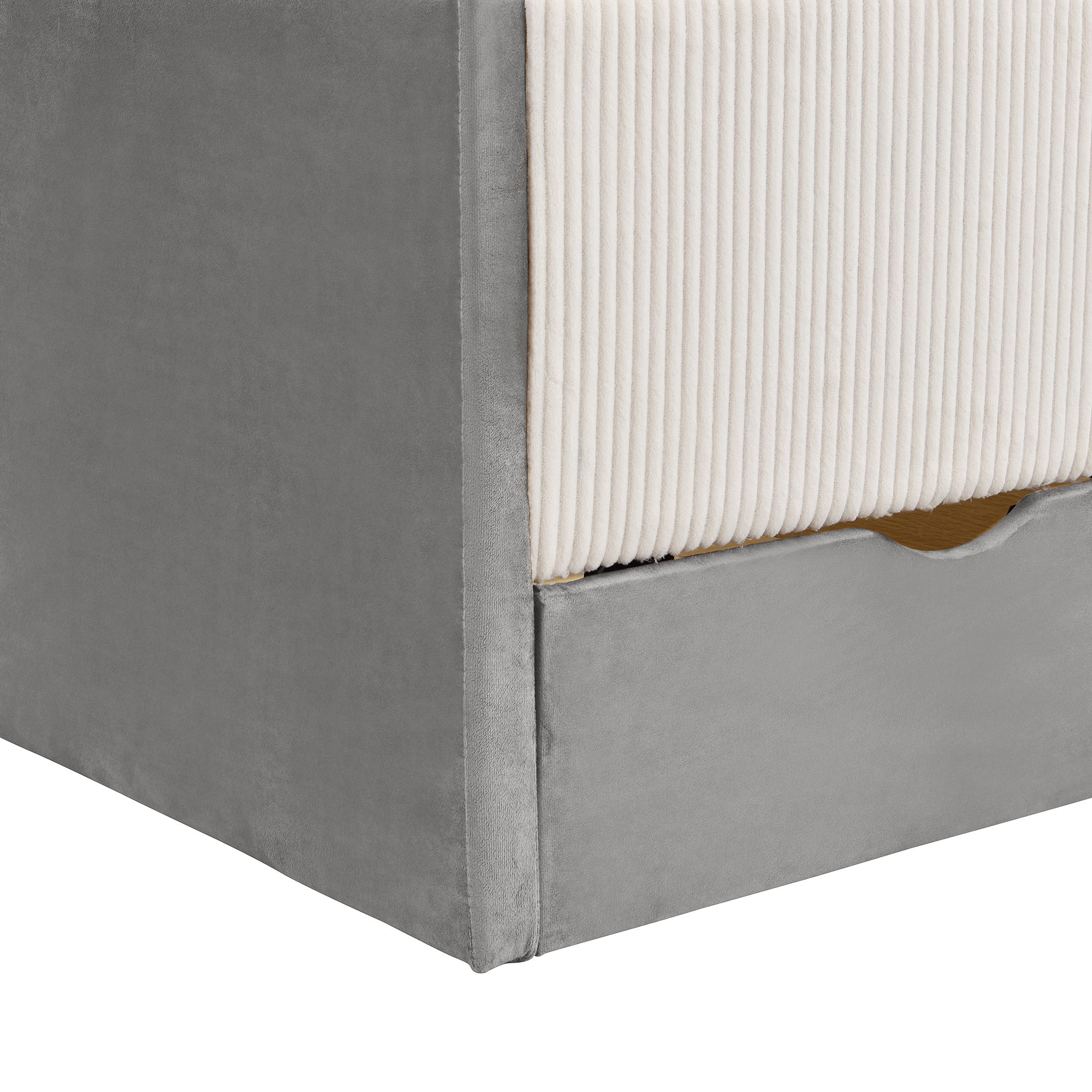 Full Upholstered Daybed Frame With 2 Storage Drawers