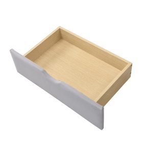 Twin Size Upholstered Daybed Frame With 2 Storage Drawers