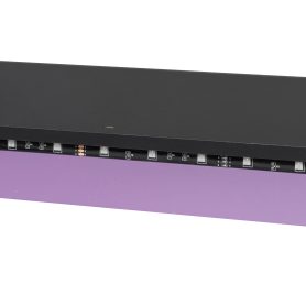 Wood Full Size Loft Bed with Desk, Multi-Storage Shelves and RGB Light