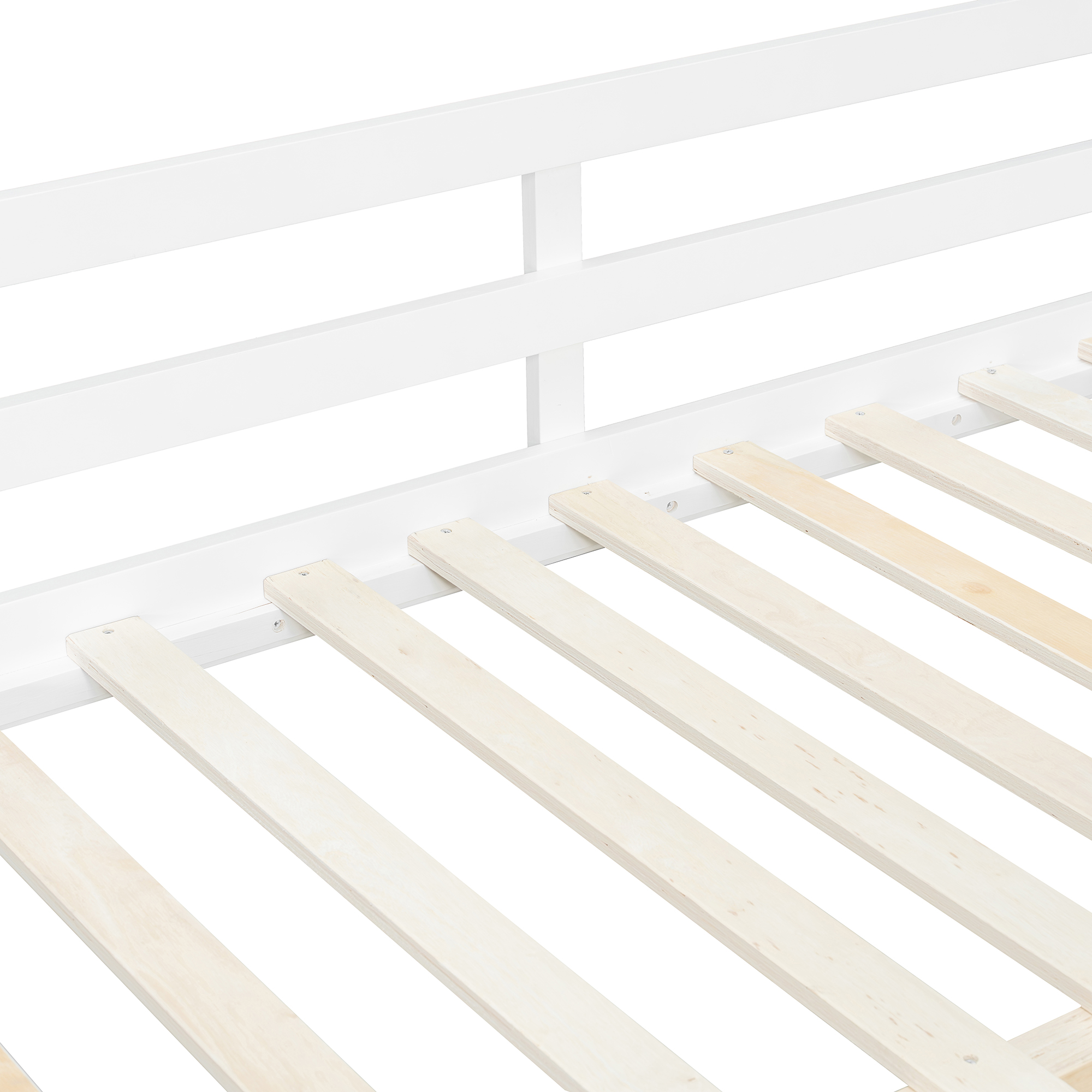 Full XL Loft Bed with Pull-Out Desk and Twin Trundle