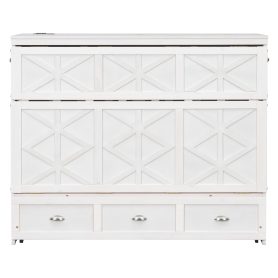 Full Size Murphy Bed with Large Drawers