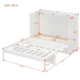 Full Size Murphy Bed with Large Drawers