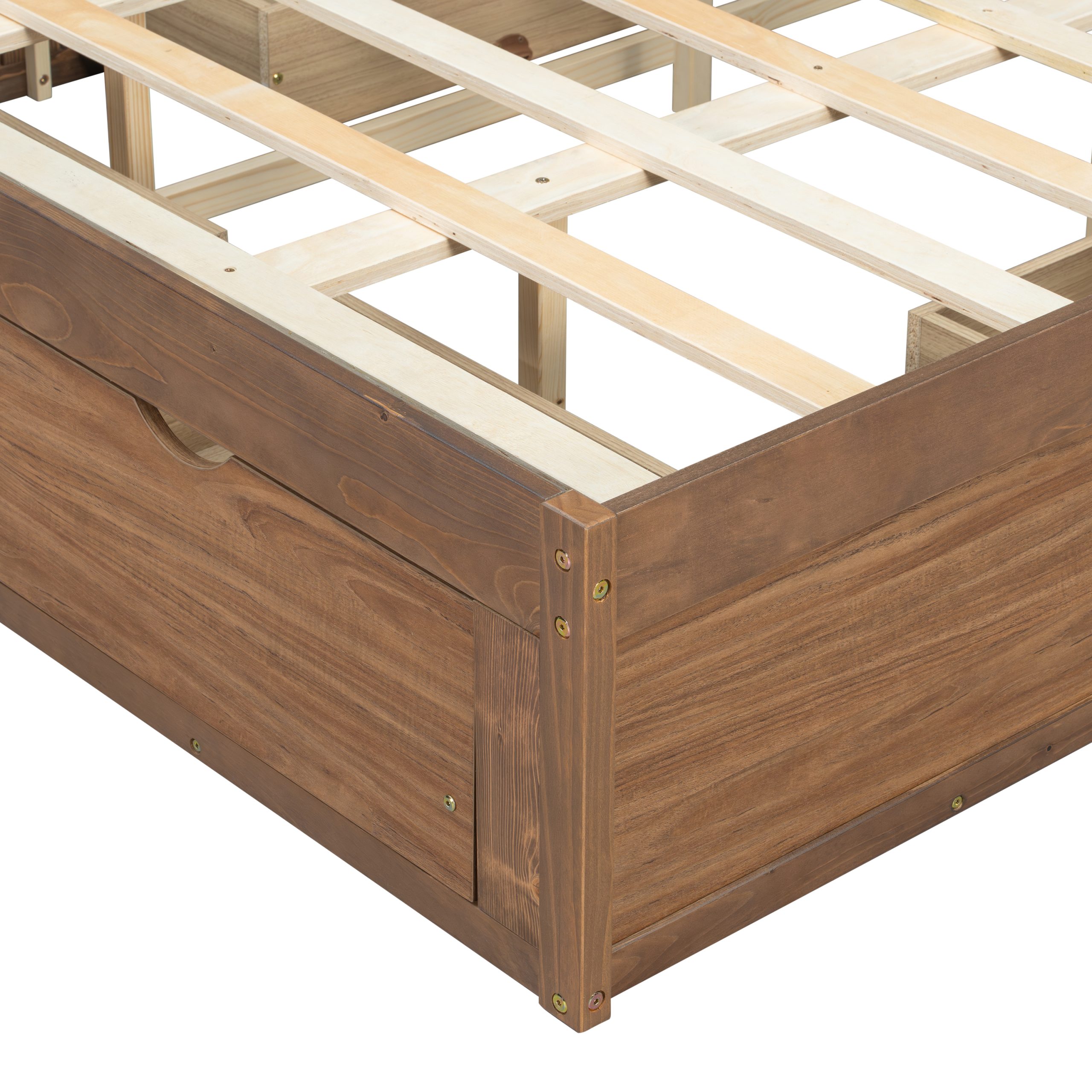 Queen Size Platform Bed with 6 Storage Drawers