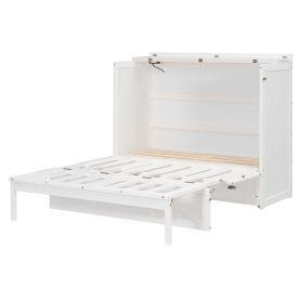 Full Size Murphy Bed with Large Drawers