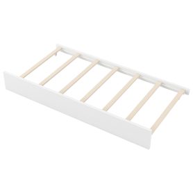 Full Size Wood Daybed with Storage Shelves, Upholstered Backrest, USB and Trundle