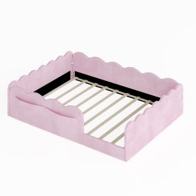 Full Size Upholstered Floor Bed