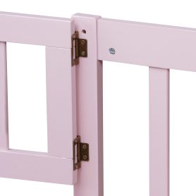 Full Size Floor Bed With Fence And Door