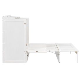 Full Size Murphy Bed with Large Drawers
