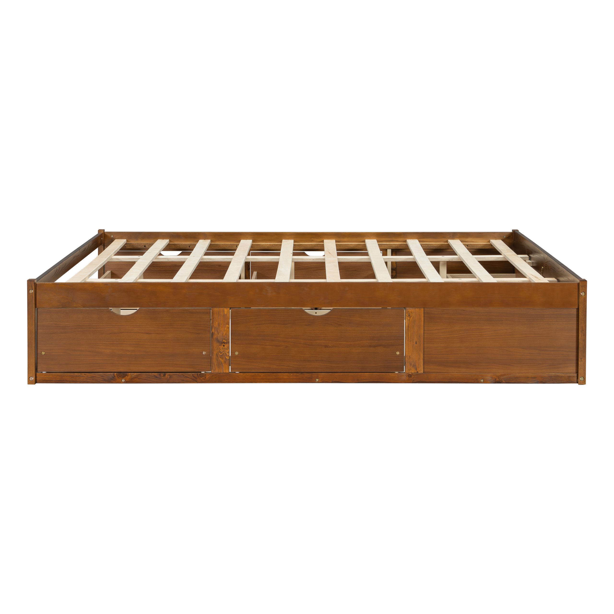 King Size Platform Bed with 6 Storage Drawers